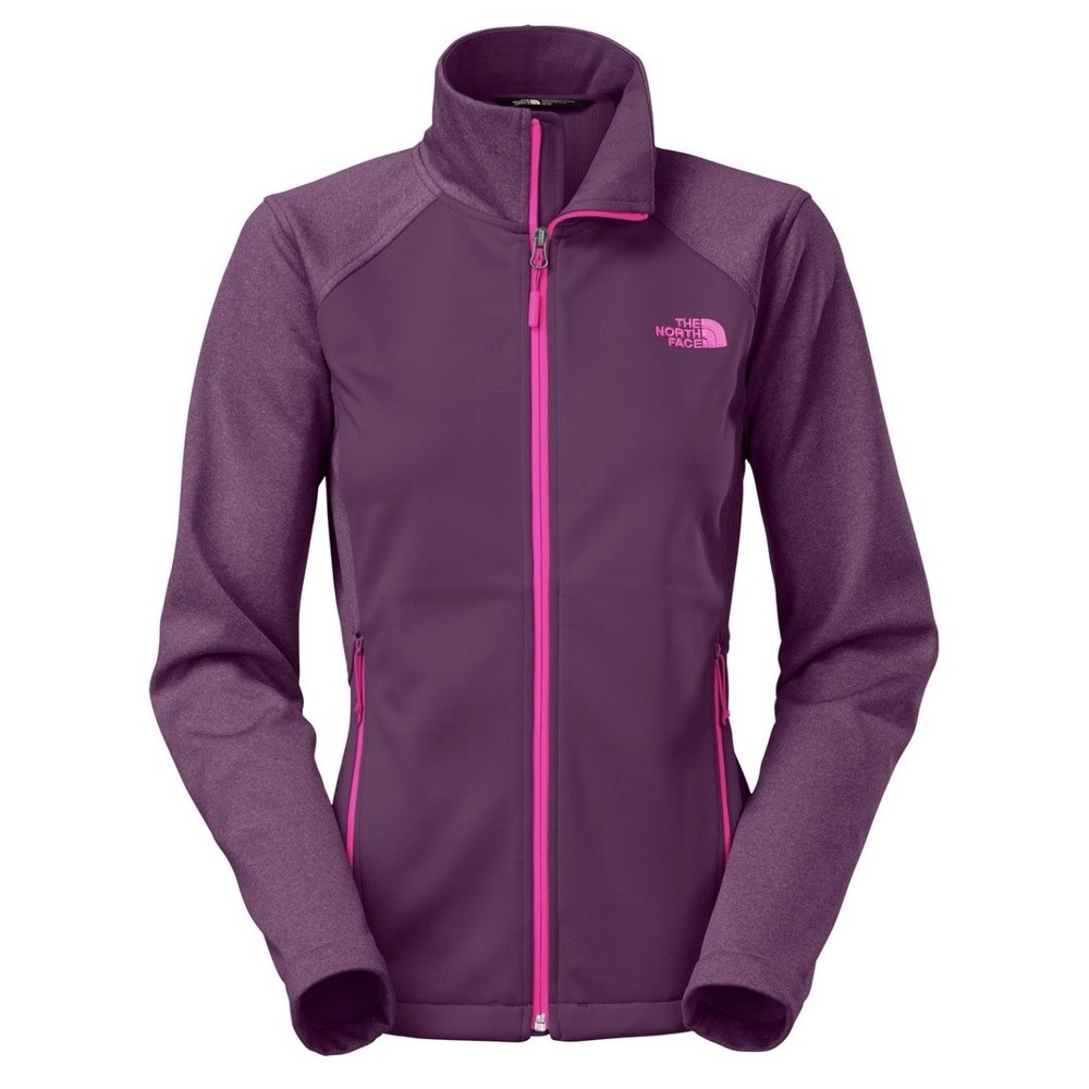 THE NORTH FACE Jacket Women's Small Purple Full Zip Softshell Full Zip Excellent